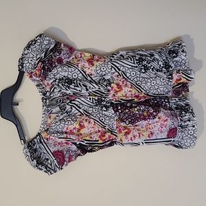 Women Colorful Floral top size S